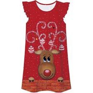 Red Reindeer Holiday Dress